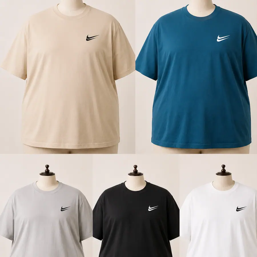 تیشرت سایز خیلی بزرگ مردانه 4XL و 5XL — عکس واقعی ۱
