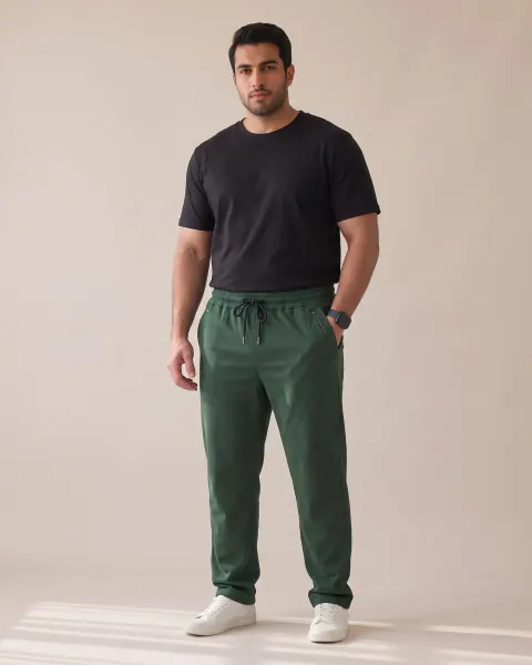 شلوار اسلش کتان کشی ساده سایز بزرگ 4XL تا 6XL